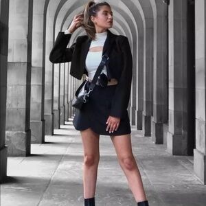 Two Piece Skirt + Jacket Blazer Set